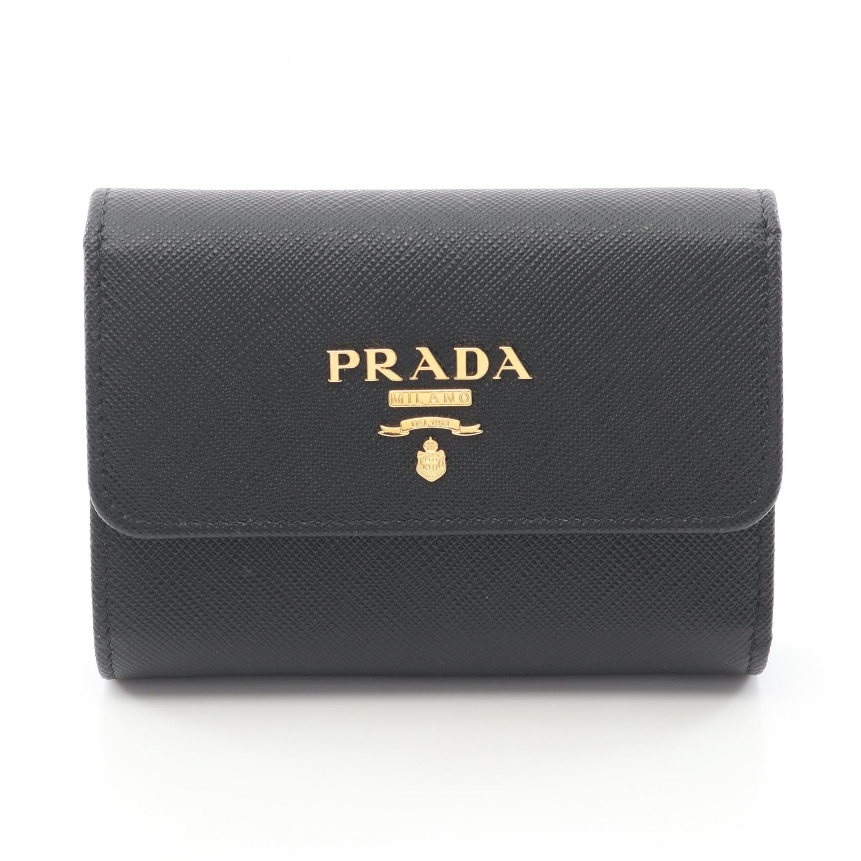 楽天市場】プラダ 三つ折り 財布 サフィアーノの通販