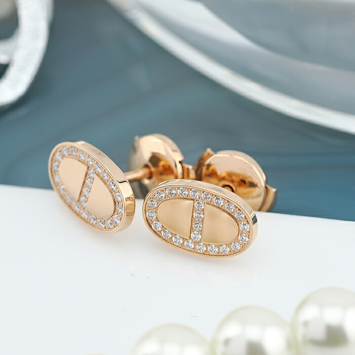 楽天市場】エルメス シェーヌダンクル コントゥール ピアス ピンク