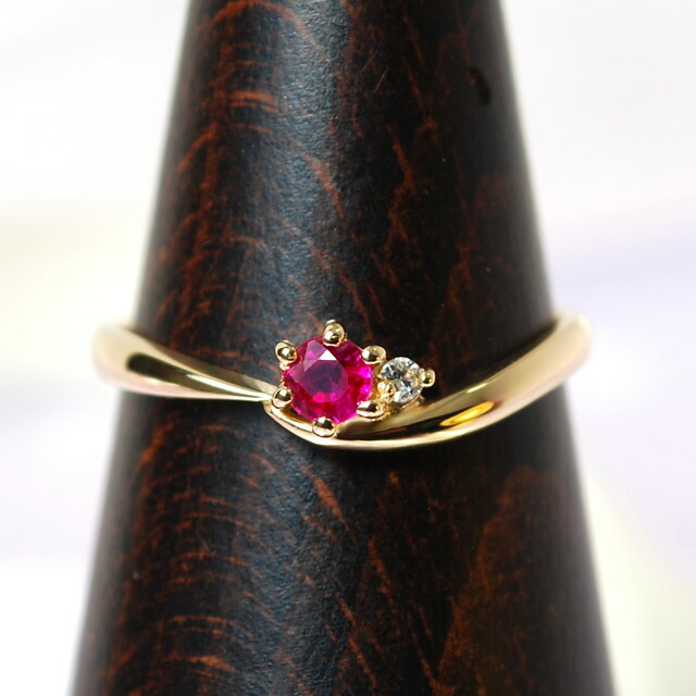 楽天市場】ルビー 指輪 リング レディース ダイヤモンドリング
