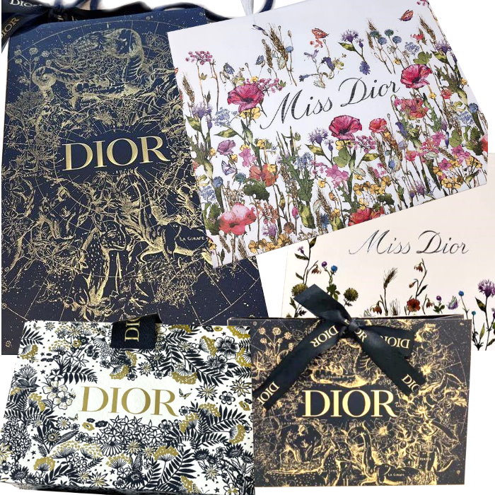 楽天市場】Dior クリスチャン ディオール 限定柄 定番白無地 紙袋