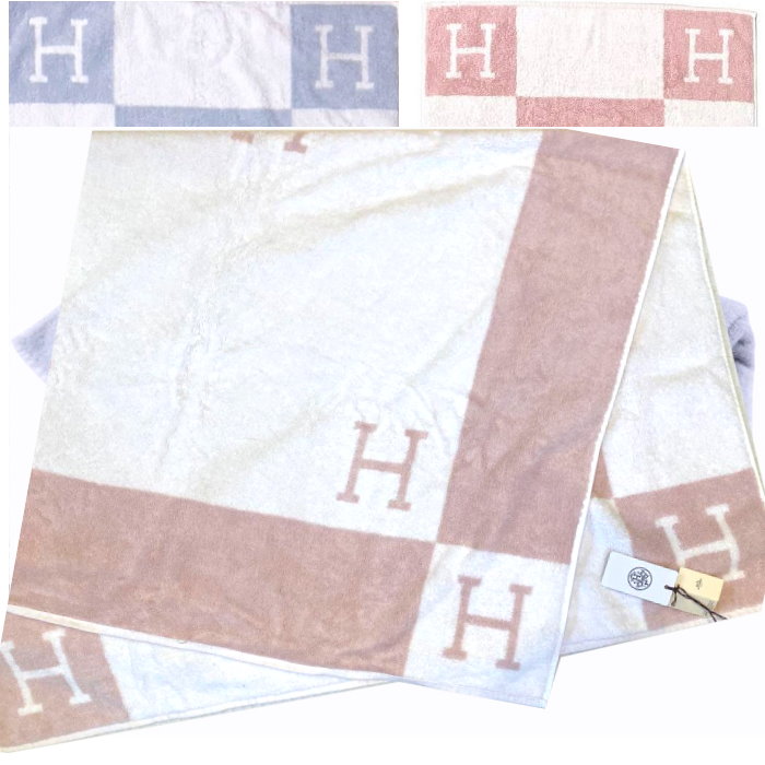 楽天市場】エルメス バスタオル ピンクの通販