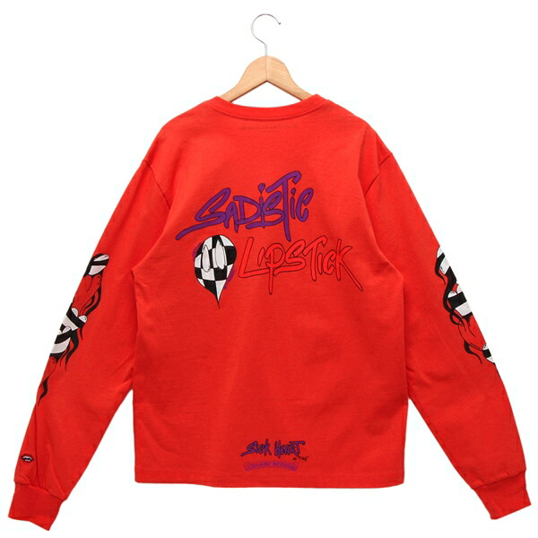 楽天市場】クロムハーツ Tシャツ カットソー ロンT レッド メンズ