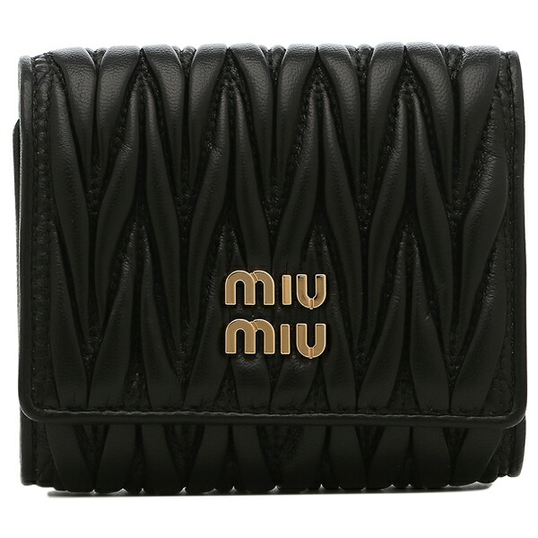 楽天市場】ミュウミュウ 三つ折り財布 マテラッセレザー ミニ財布