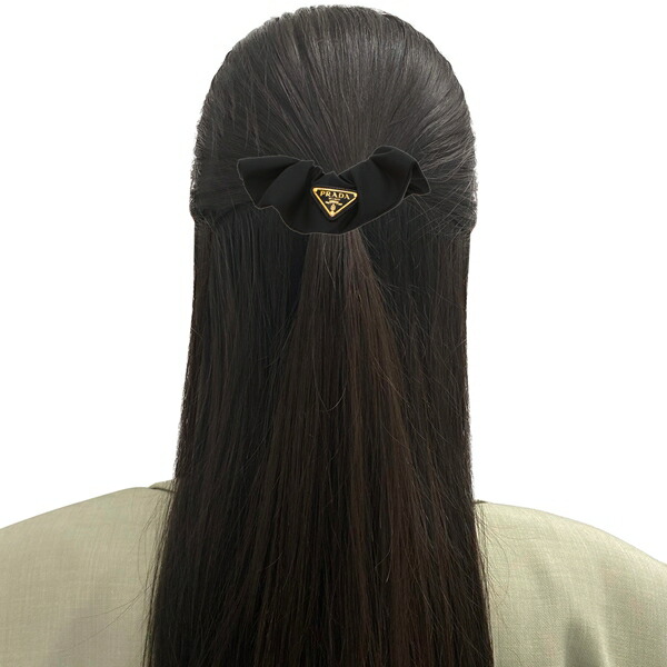 楽天市場】プラダ ヘアアクセサリー リナイロン シュシュ ブラック