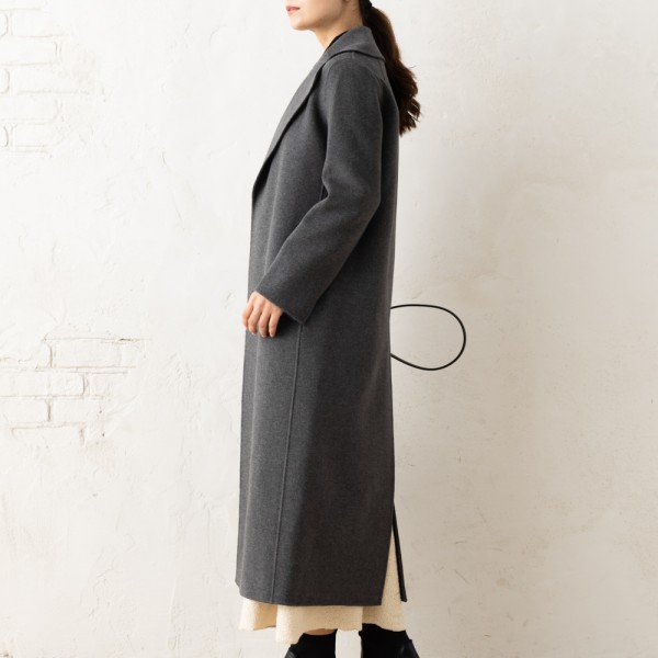 楽天市場】マックスマーラ コート ポルド ベルト付き グレー