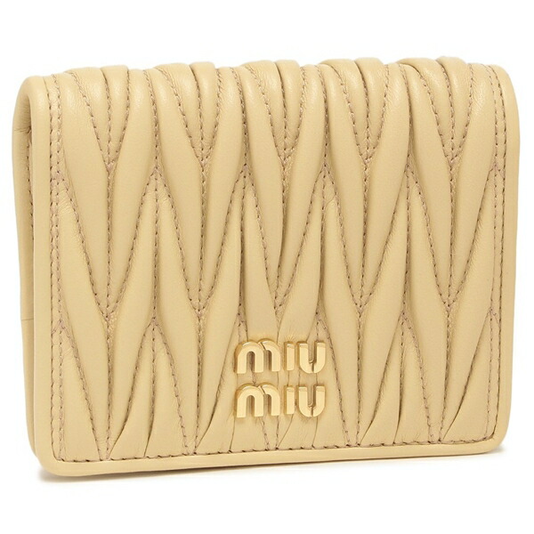 ミュウミュウ(MIUMIU) マトラッセ レディース二つ折り財布 | 通販