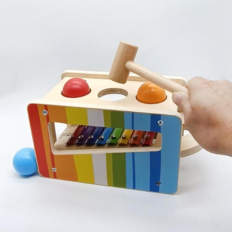 楽天市場】音の出るおもちゃ ハンマートイ 鉄琴 ボール落とし パウンド