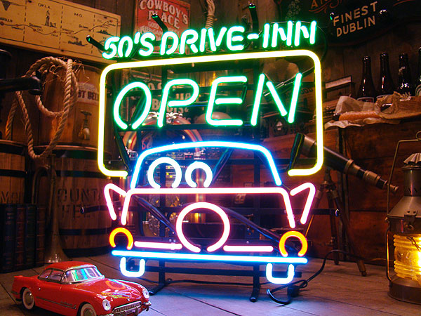 楽天市場】【即納】【在庫あり】50'Sドライブイン ネオン管 アメリカン