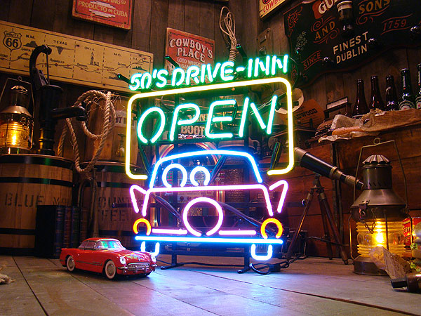 楽天市場】【即納】【在庫あり】50'Sドライブイン ネオン管 アメリカン