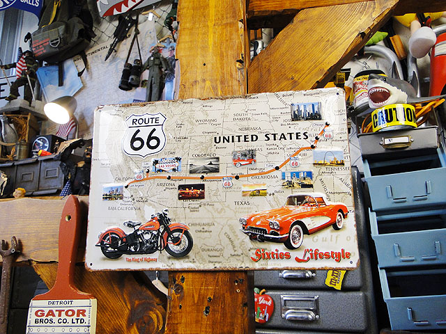 アンティーク メタル サイン プレート 看板 道路 標識 ニューヨーク