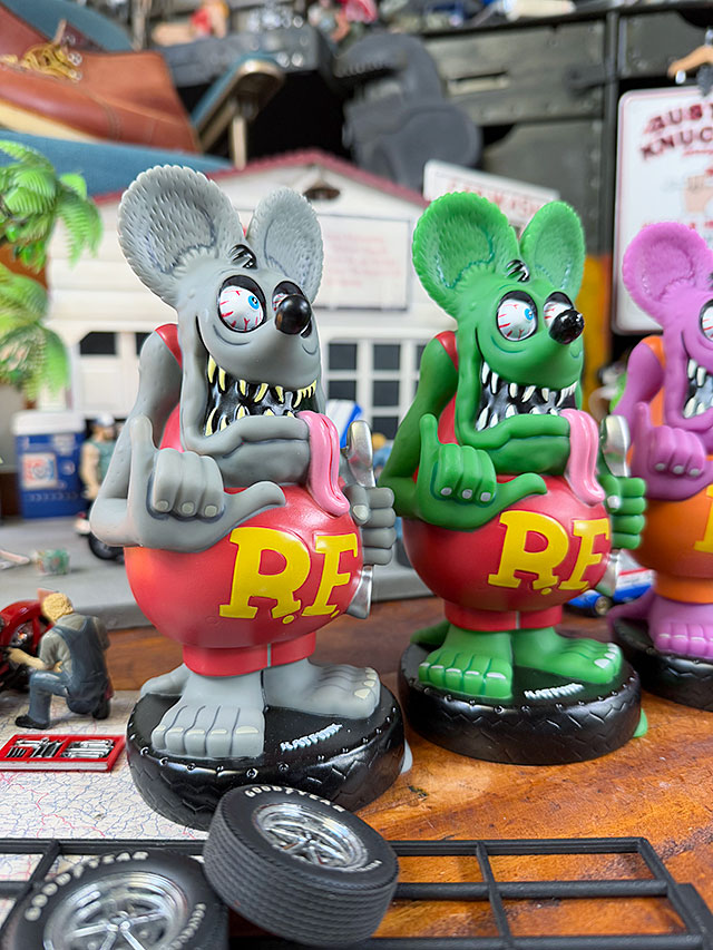 ラットフィンクボビングヘッド4体フィギュア3体セットアメリカン雑貨