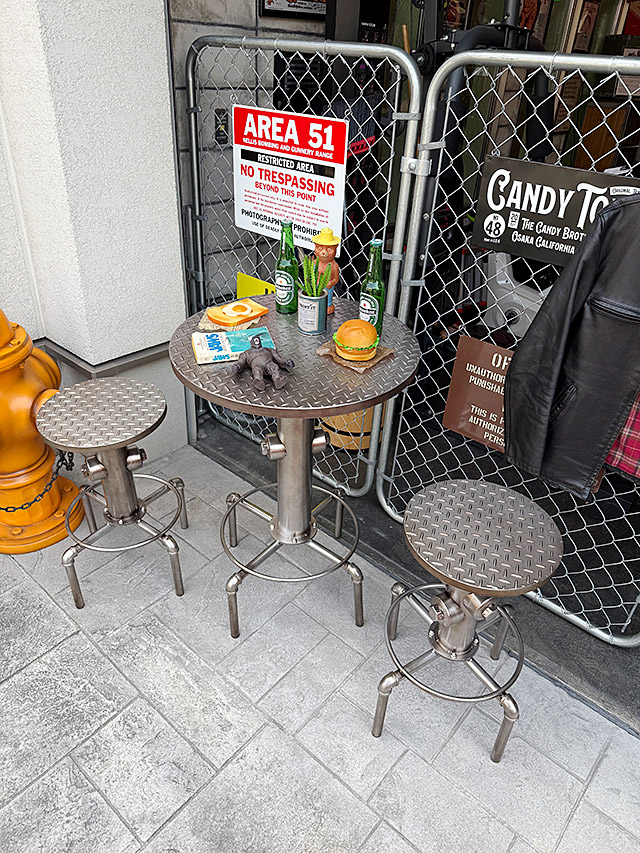 関西送料込み変更済】インダストリアルインテリア ガレージテーブル