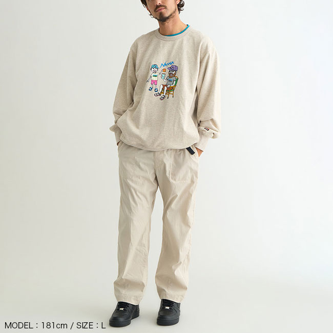 楽天市場】ナンガ×ウシオダヒロアキ エコハイブリッドスウェットシャツ