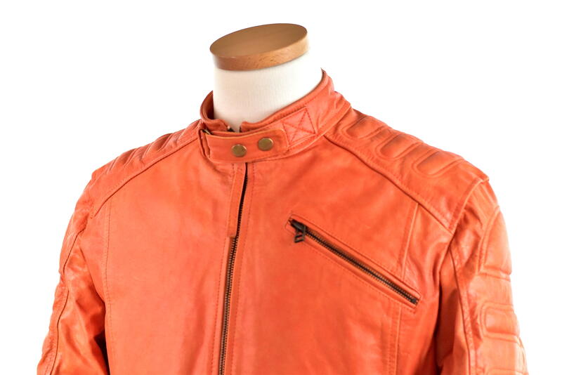 楽天市場】シングルライダースジャケットメンズ・オレンジ