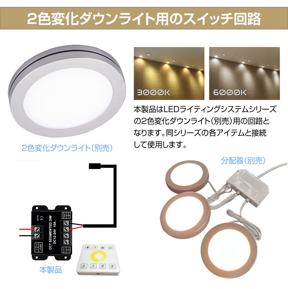 楽天市場】キャンピングカー 内装 ライト パーツ 2色変化ダウンライト