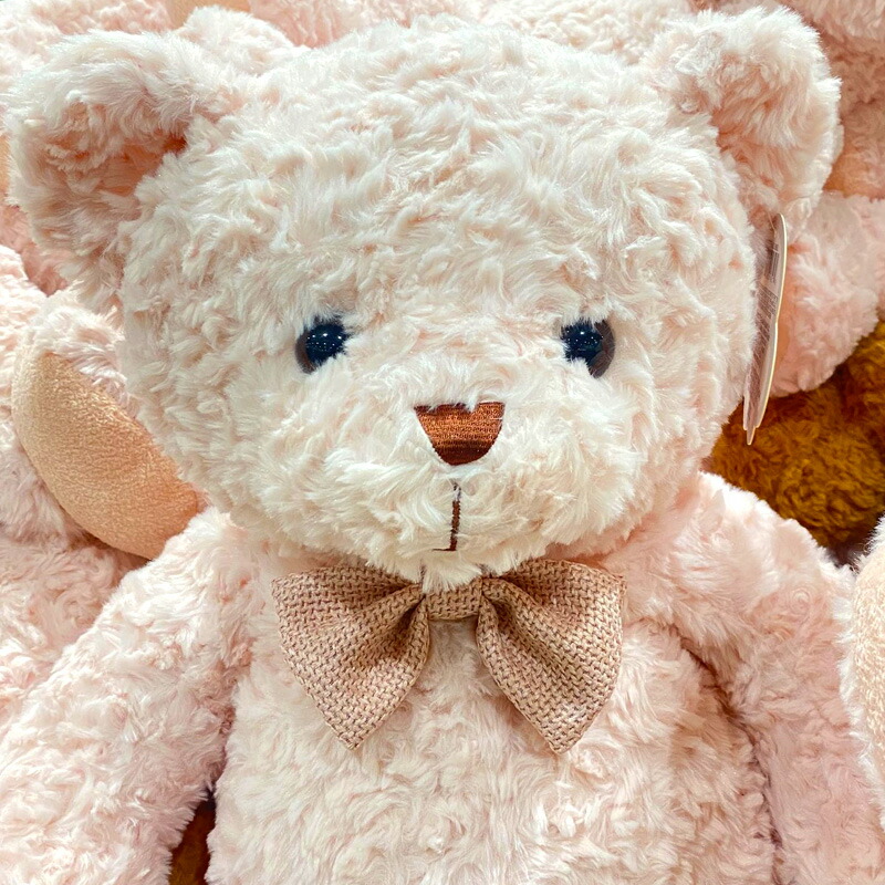 大きいクマのぬいぐるみ ベージュ・ピンク