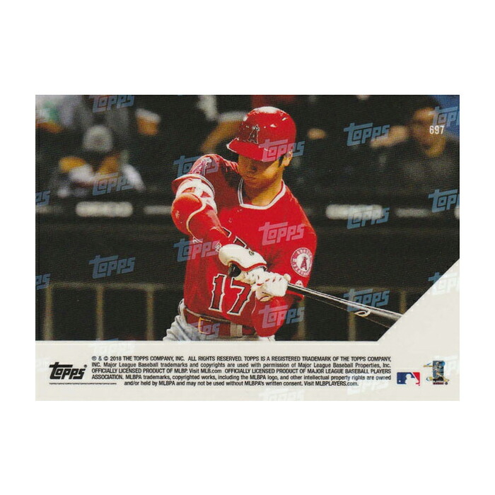 楽天市場】大谷翔平 #697 Topps Now Card 19号本塁打、日本人選手1年目