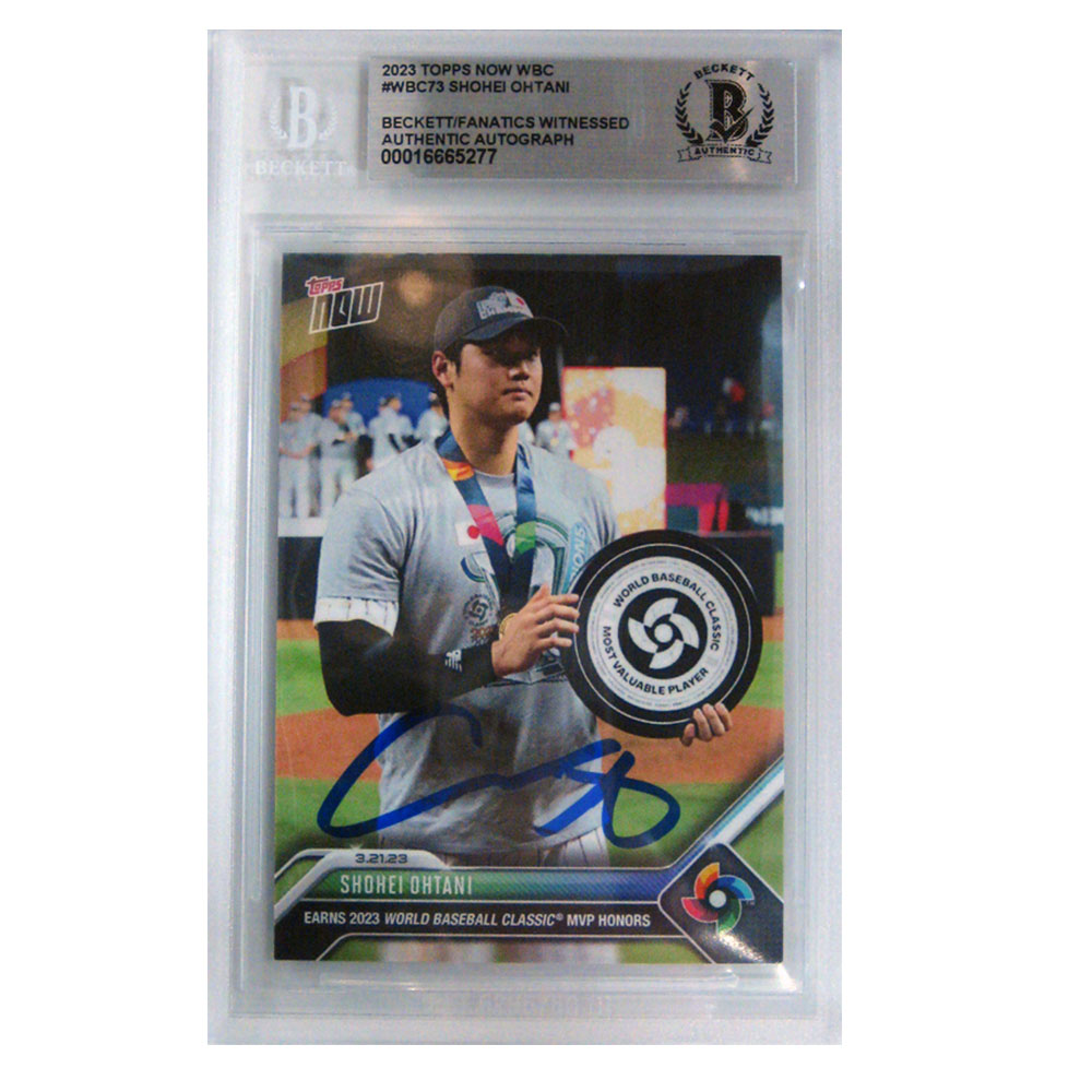 楽天市場】大谷翔平 直筆サイン入りBeckett鑑定済カード Shohei Ohtani