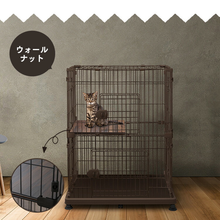 楽天市場】□SALE!10%OFF□＼楽天1位☆／ 猫 ケージ 2段 子猫 アイリス