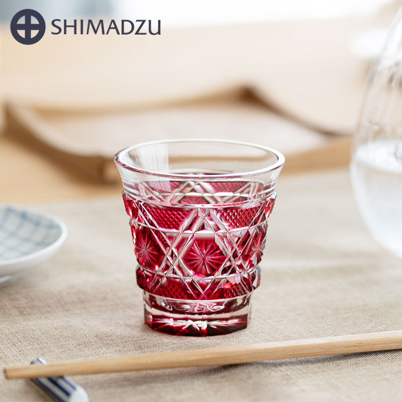 hidema2jp】創作 島津薩摩切子 色被せガラス 冷酒グラス hidema2jp様