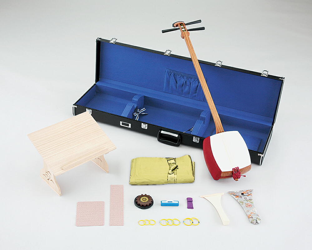 付属品多数✨ハードケース付き❣️長唄三味線 紅木棹 猫皮張り 猫皮