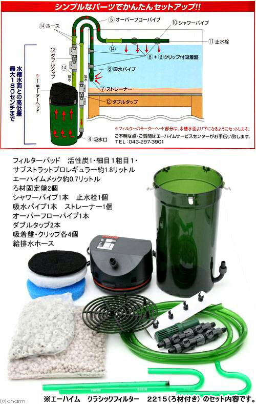 楽天市場】外部フィルター エーハイム クラシックフィルター