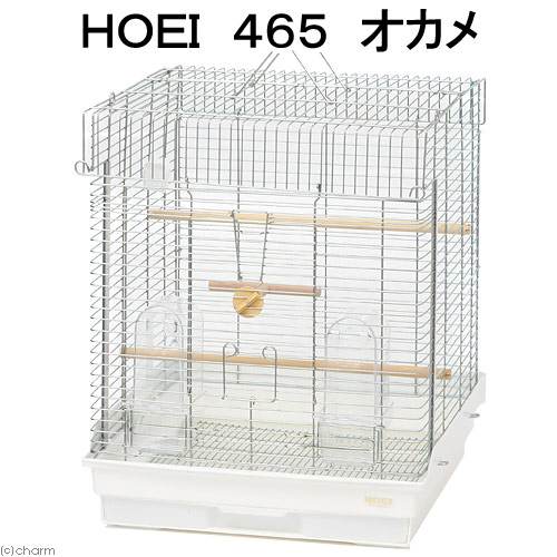 楽天市場】鳥かご HOEI 465オカメ ホワイト （46．5×46