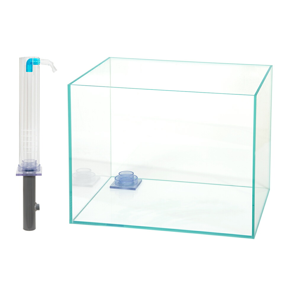 引き取り限定】オーバーフロー3重管ガラス水槽 60㌢×奥行20㌢×高さ30