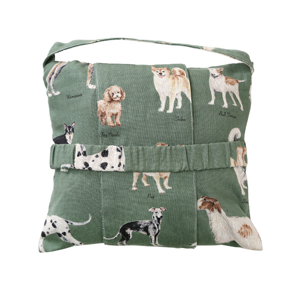 楽天市場】わんちゃんのためのカフェマット グリーン 携帯用クッション