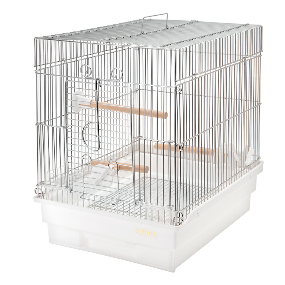 楽天市場】鳥かご HOEI 21手のりステンレス ホワイト （29
