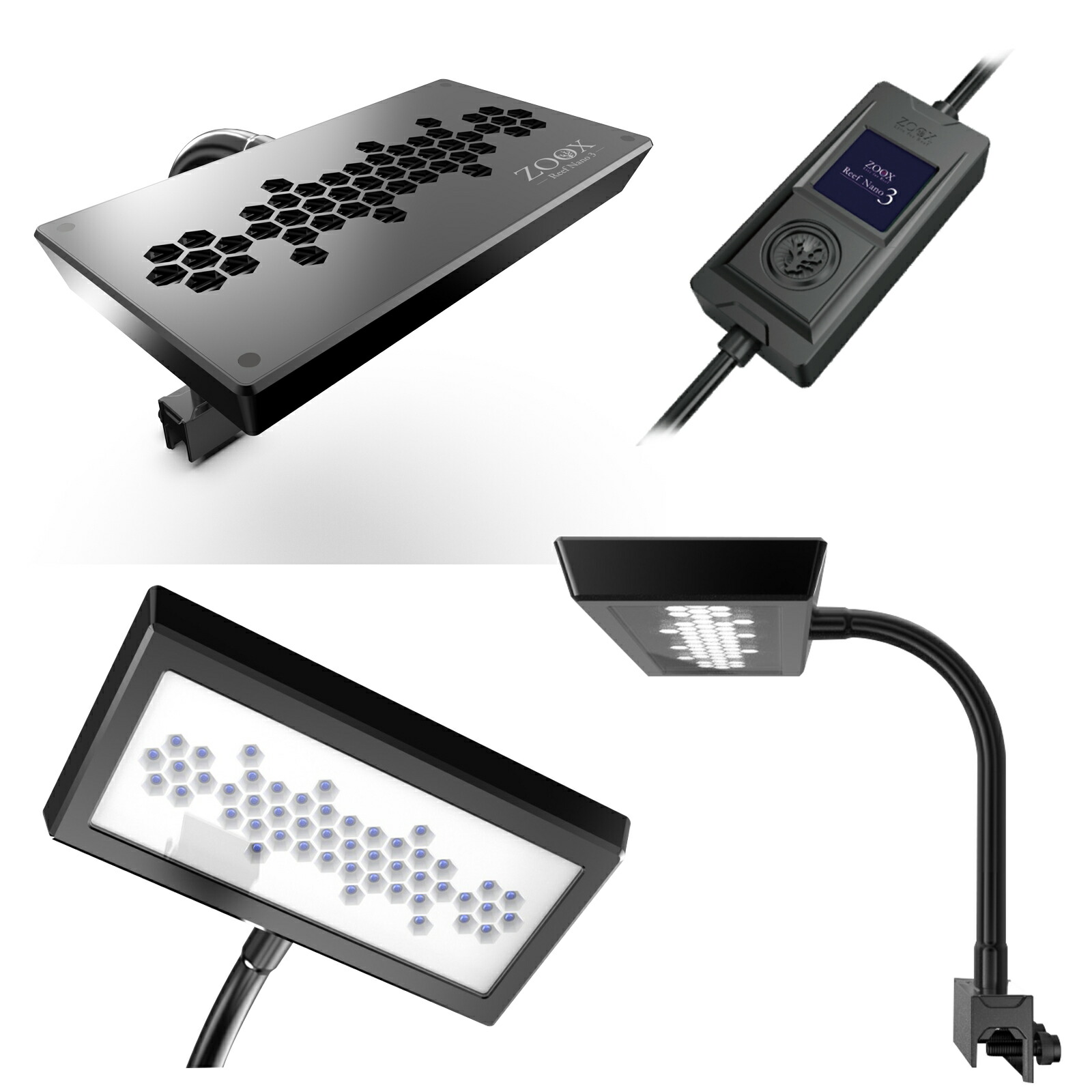 楽天市場】ZOOX LED リーフナノ3 30〜60cm水槽用 ライト