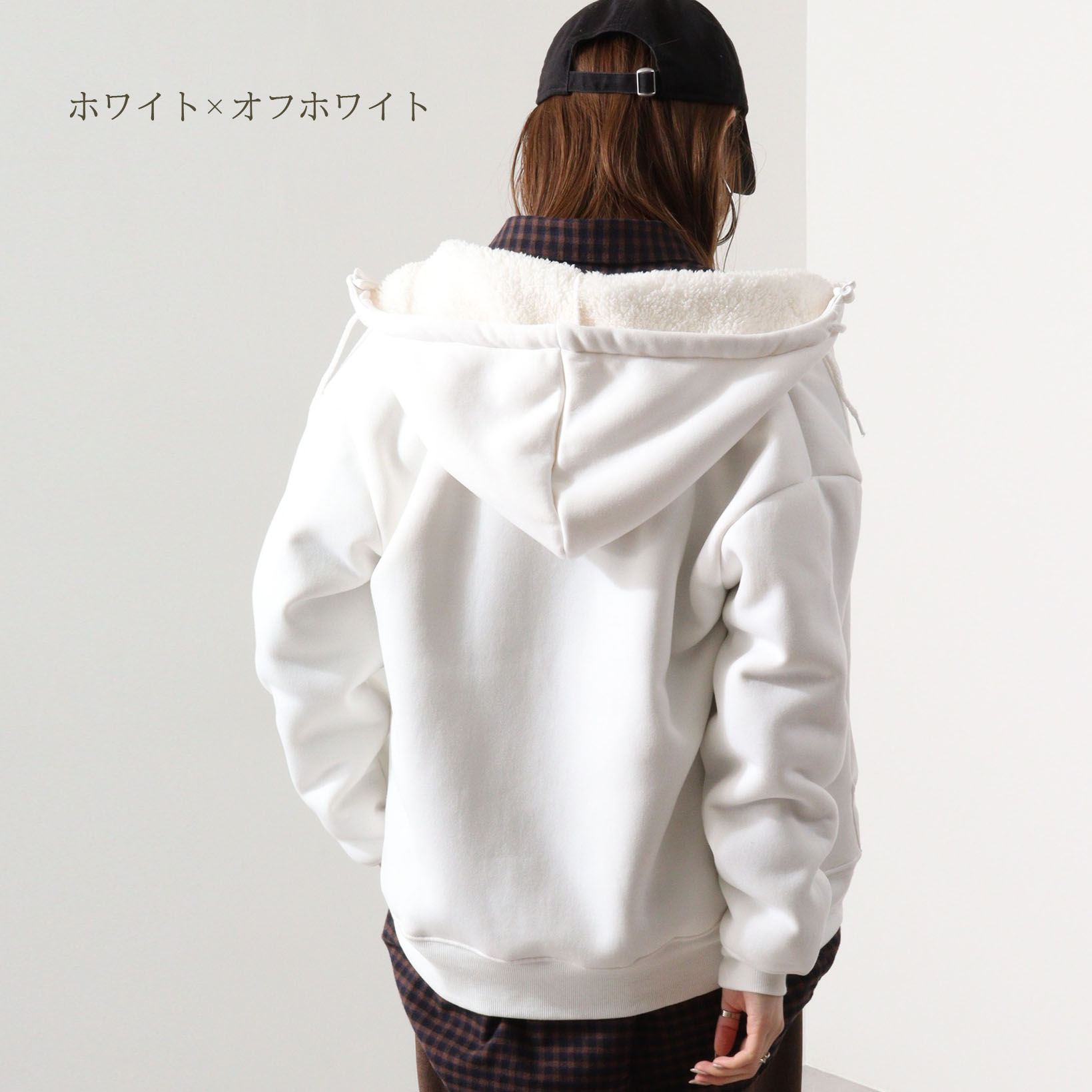 楽天市場】無地 ZIPパーカー 裏ボア メンズ レディース スウェット