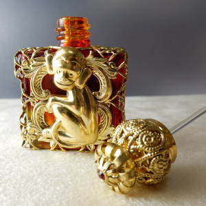 専用価格】チェコガラス ボヘミアン ガラス 香水瓶 3点セット 専用価格