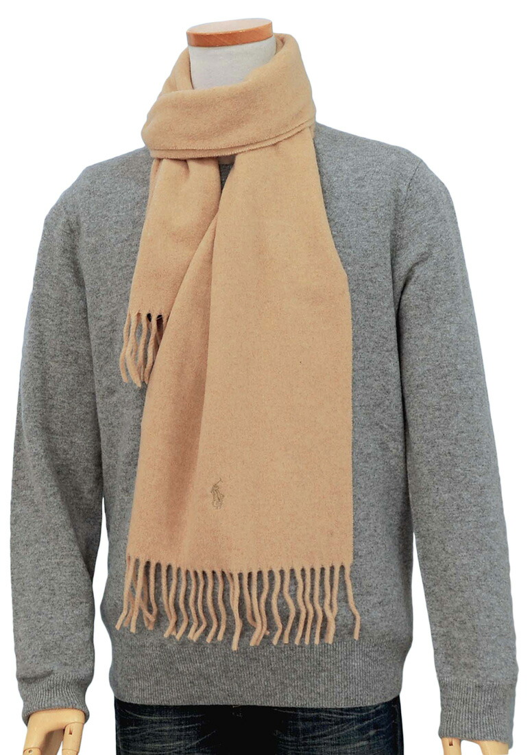 楽天市場】カシミヤ混マフラー【イタリア製】ポロ ラルフローレン