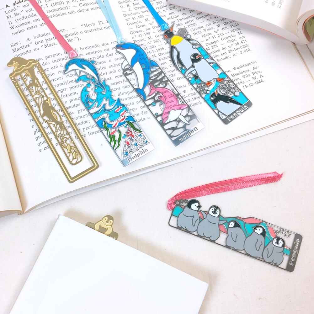 楽天市場】ブックマーカー クリップ スリム 【 海 】 イルカ しおり