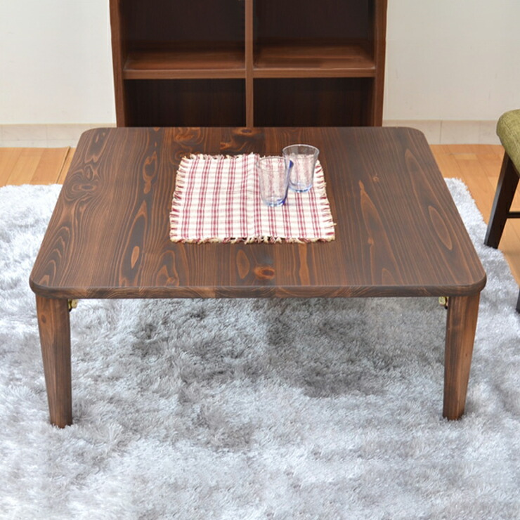 楽天市場】受注生産品 ひのき 座卓 正方形 hinoki90kaku-178 選べる5色