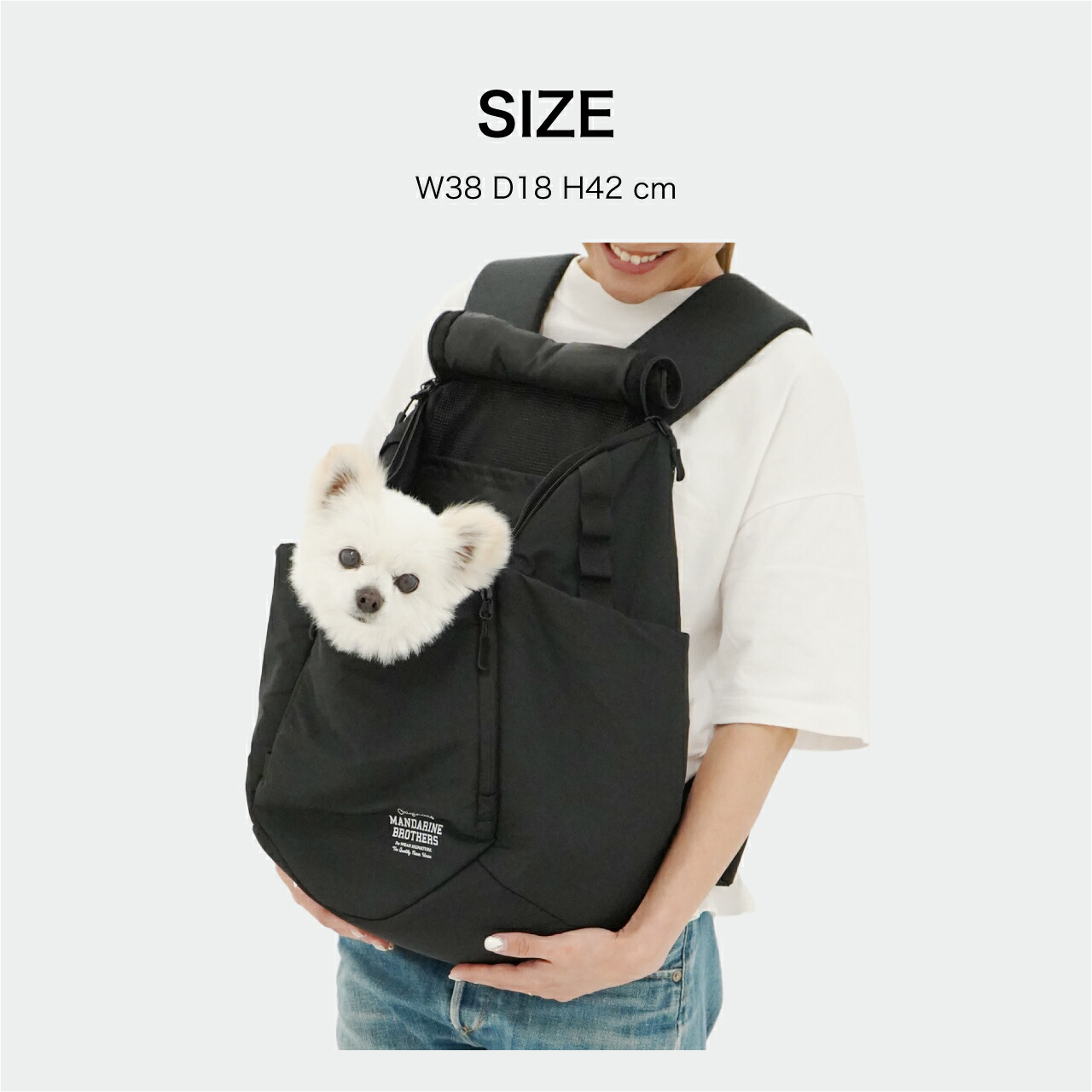 楽天市場】マンダリンブラザーズ 犬 キャリーバッグ リュック 前抱き