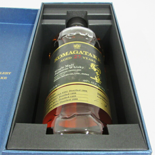 楽天市場】シングルモルト 駒ヶ岳 27年 46度 700ml （専用BOX入