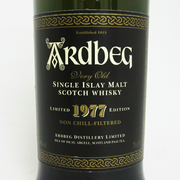 楽天市場】【レトロ】アードベッグ 1977 ノンチルフィルタード 46度