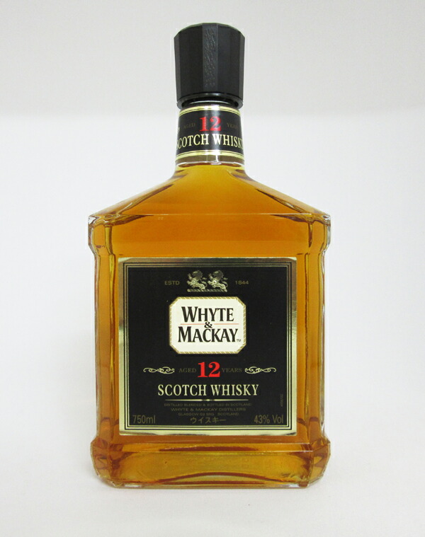 楽天市場】【レトロ】ホワイト＆マッカイ 12年 角瓶 43度 750ml 正規品