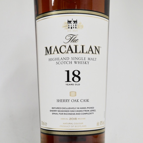 楽天市場】【2023年リリース】マッカラン18年 シェリーオーク 43度