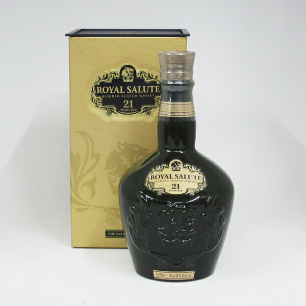 ロイヤル サルート21年（化粧箱付き） ウィスキー エメラルド700ml×3本