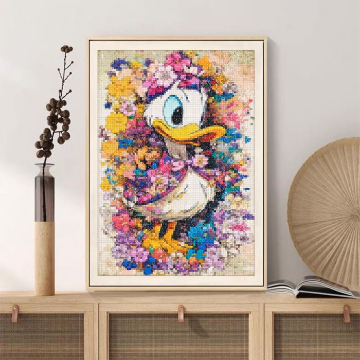 世界限定150枚 レア☆ドナルドダック☆スタンプアートギャラリー 額縁