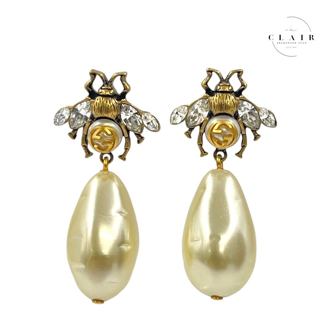 楽天市場】【中古】 グッチ ドロップパールピアス ピアス クリスタル