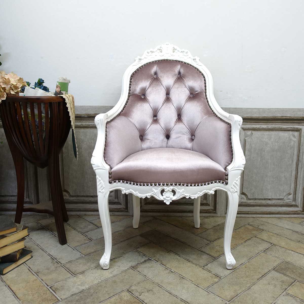 Symphony シンフォニー ロココ調 アームチェア ヨーロピアン家具 猫脚