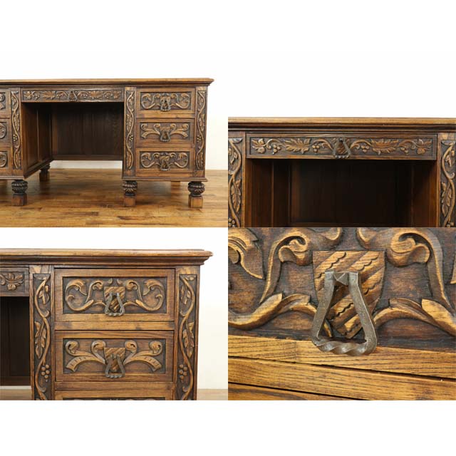 楽天市場】輸入家具 アンティーク デスク アンティーク家具 サイド