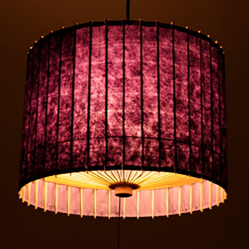 希少☆昭和☆レトロ☆中古☆糸巻きがらす☆山田照明☆ペンダントライト