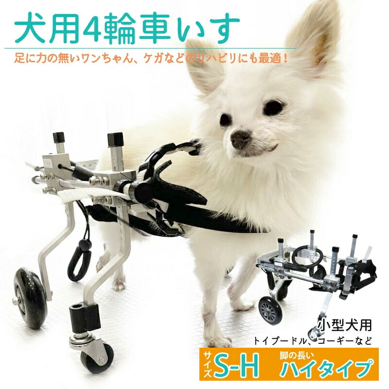 トイプードル4輪！リハビリ!食事補助!犬用車椅子!介護用!犬の歩行器