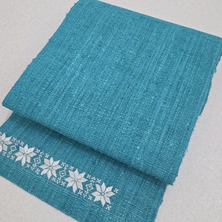楽天市場】貴久樹 名古屋帯 刺繍 カティヤ 野蚕紬 八寸名古屋帯