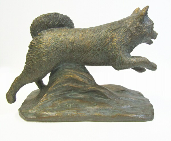 楽天市場】彫刻 富永直樹 「春風に駆ける」 犬の彫刻 ブロンズ像 銅像